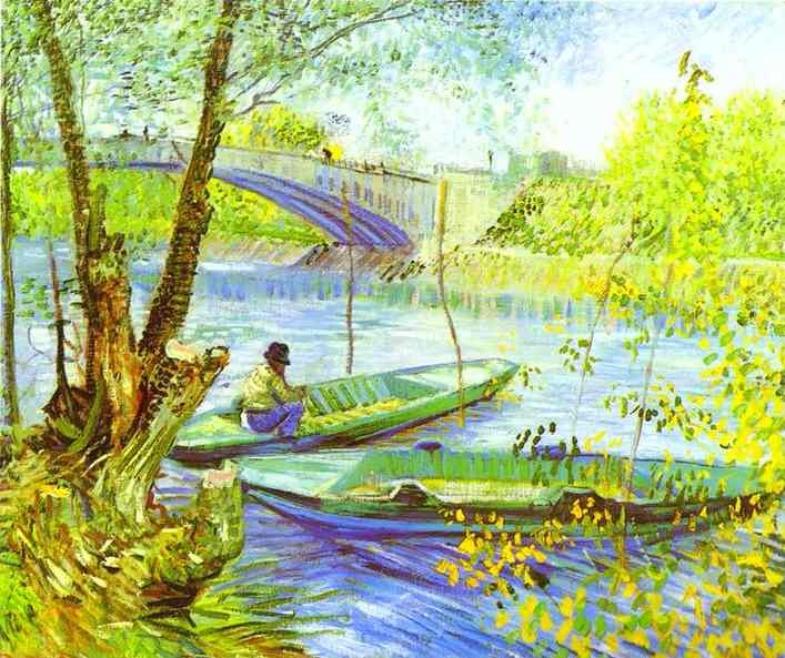 Vincent van Gogh Fishing in Spring